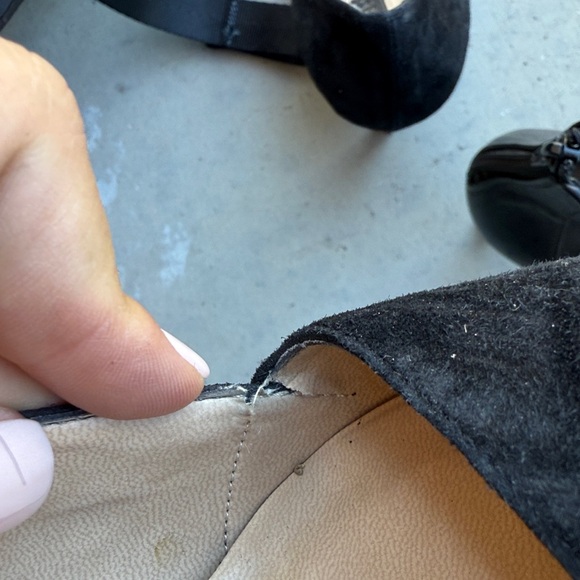 Top Shop Black Suede Heel - Picture 3 of 4